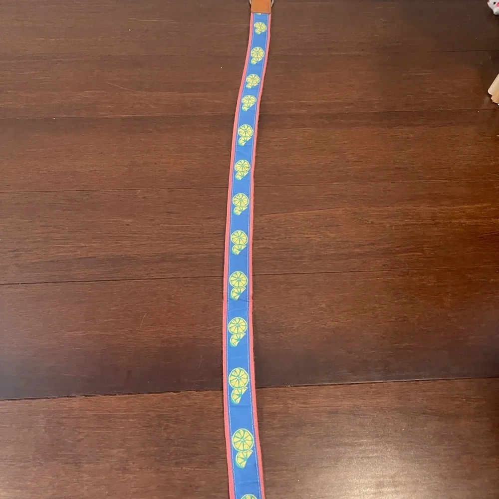 gu vintage retro talbots Lemon Pattern Belt xs